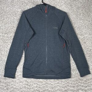 Rab Nexus Jacket Men's Small Gray Outdoor Gray Hoodie Thermal Sweater Full Zip